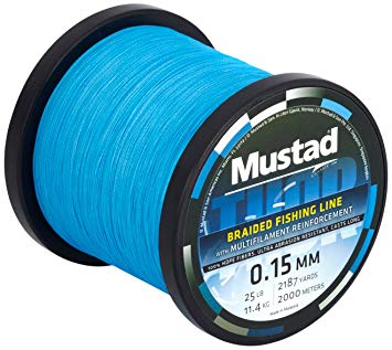 Mustad Braided Fishing Line 0,32mm - Modrá 22,8kg 250m