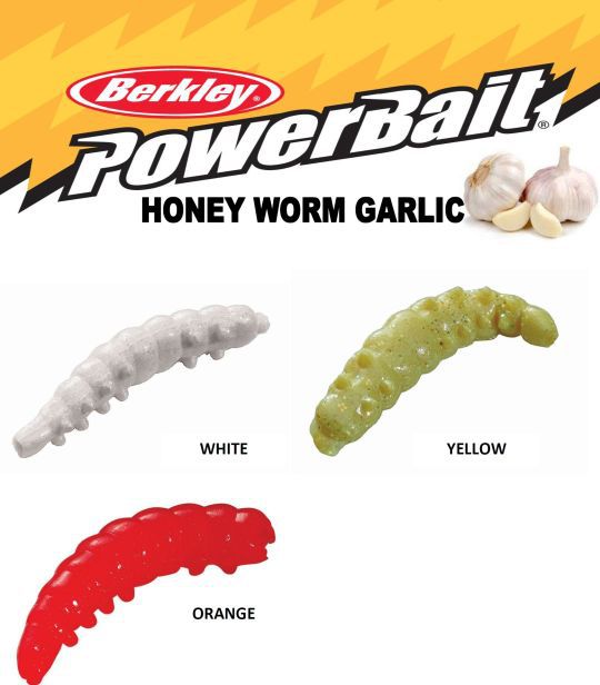 Výsledok vyhľadávania obrázkov pre dopyt Berkley PowerBait Honey Worms Garlic