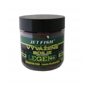 Jet Fish Vyvážené boilie Legend range 250ml 20mm Bioenzym Fish Losos/Asa