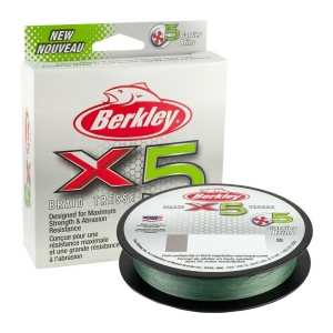 Berkley Šňůra Braid X5 0,12 mm 12,1 kg Low-Vis Green 150 m