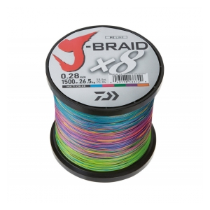 Daiwa Pletená šňůra J-Braid barva multi color 0.24 mm 18 kg 1 m - Nutné dokoupit cívku kód: 12025