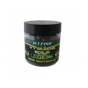 Jet Fish Vyvážené boilie Legend range 250ml 20mm Bioliver Ananas/N-Butyric