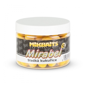 Mikbaits Mirabel Fluo boilie 150ml Sladká kukuřice 12mm