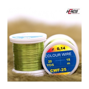 Hends Color wire 18m 0,14mm - sv. olivově zelená