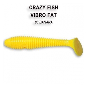 Crazy Fish Vibro Fat 7,1cm 3 yellow, příchuť česnek