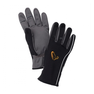 Savage Gear Rukavice Softshell Winter Glove Black vel. L