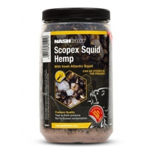 Nash Partikl konopné semínko Scopex Squid Hemp 500 ml