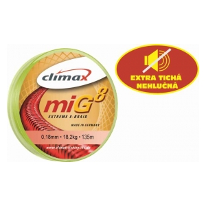 Climax Šňůra miG8 Braid Olive SB 135mm 0,08mm 6,5kg