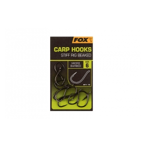 Fox International Háčky Carp Hooks Stiff Rig Beaked vel. 6
