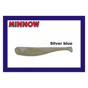 Lastia Gumová nástraha Minnow 4cm - Silver - blue