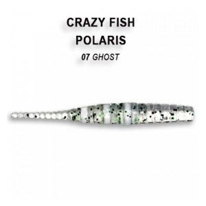 Crazy Fish Gumová nástraha POLARIS 4,5 cm - barva 7, příchuť česnek-8ks