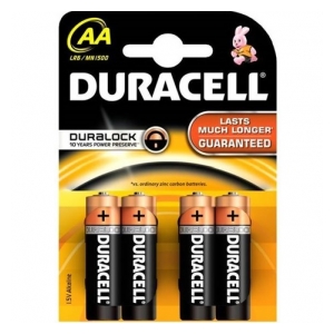 Duracell  Baterie Alkalické AA/LR6/MN1500 4ks - 1,5V 4ks
