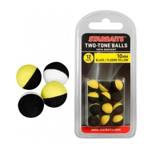 STARBAITS Two Tones Balls 14mm oranžová/bílá  (plovoucí kulička) 6ks