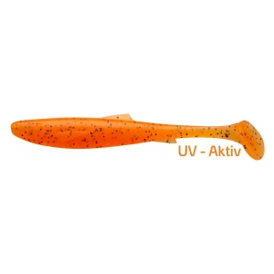 Zeck Gumová nástraha - DUDE - Black Flake Orange 7,6 cm