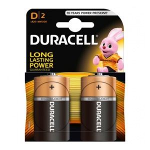 Duracell  Baterie Alkalické D/LR20/MN1300 - 1,5V 2ks