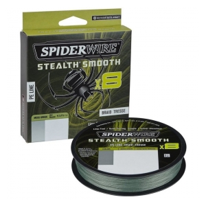 Spiderwire Pletená šňůra Stealth Smooth x8  0.09mm 150M 7.5Kg Moss Green 