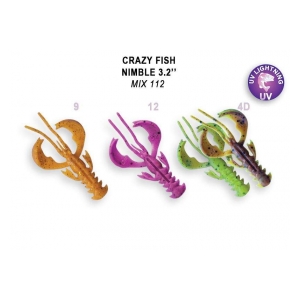 Crazy Fish Nimble 8cm floating color M112