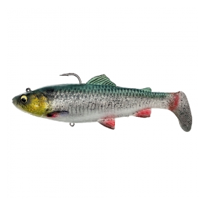 Savage Gear Gumová nástraha 4D Trout rattle shad 12,5 cm 35 g SINKING GREEN SILVER