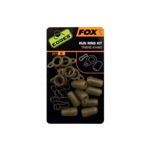 Fox International Montáž Edges Standard Run Ring Kit Trans Khaki 8ks