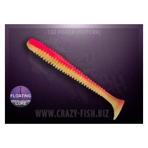 Crazy Fish Vibro Worm 8,5 cm barva 13D peach  floating