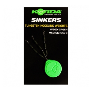 Korda Sinker Tungsten Hooklink Weight - 9ks - Large Green