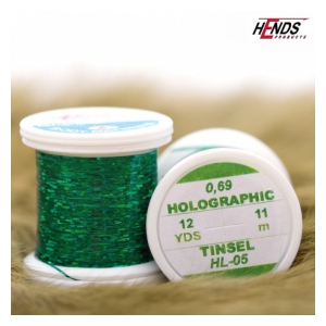 Hends Holographic tinsel 0,69mm 10m - Zelená
