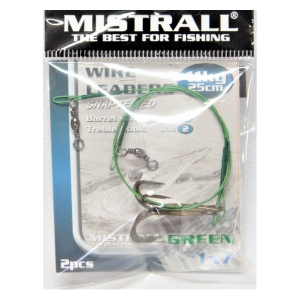 Mistral Lanko s trojháčkem wire 25 cm 11 kg -2ks