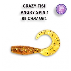 Crazy Fish Angry spin 2,5cm barva 9 caramel