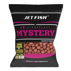 Jet Fish Mystery boilie 3kg - 20mm : JAHODA / MORUŠE NEW