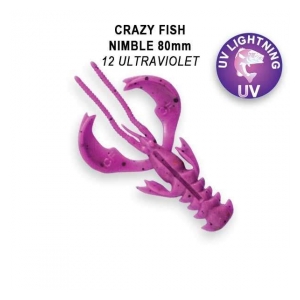 Crazy Fish Nimble 8cm floating color 12 ultraviolet