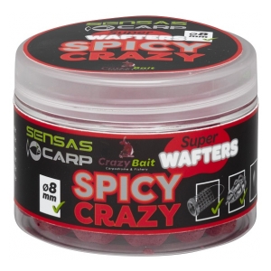 Sensas Wafters Super Spicy Crazy (koření) 8mm 80g