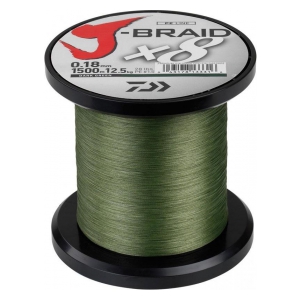 Daiwa pletená šňůra J-Braid barva Dark Green - 0,16 mm/9kg - 1m - Nutné dokoupit cívku kód: 12025