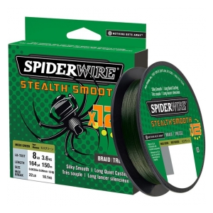 Spiderwire Pletená šňůra Stealth Smooth x12 0,11mm 10,3kg/1m Moss Green - Nutné dokoupit cívku kód: 12025