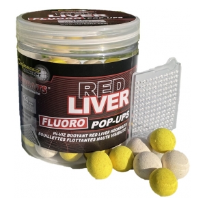 STARBAITS Red Liver - Boilie FLUO plovoucí 80g 20mm