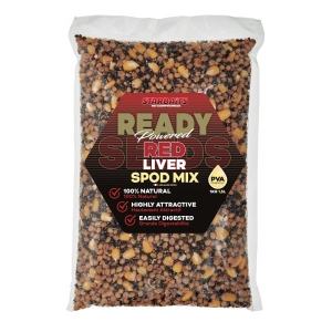 STARBAITS Ready Seeds Red Liver Spod mix (směs partiklu) 1kg