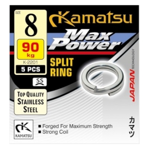 Kamatsu Kroužky MAX POWER SPLIT RING 6,5 mm 55kg-5ks