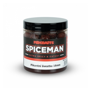 Mikbaits Spiceman boilie v dipu 250ml - Pikantní švestka 20mm  