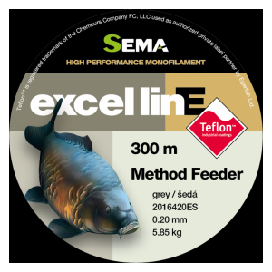 Sema Vlasec Excel Line Method Feeder 300m/0,25mm - 8,40kg - šedá