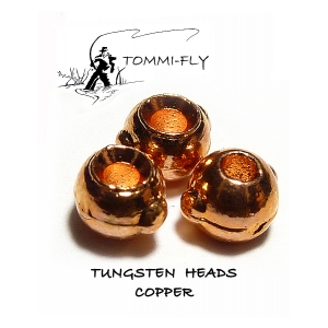 Tommi Fly Tungstenové hlavičky - Měděné - 4,8 mm 20 ks