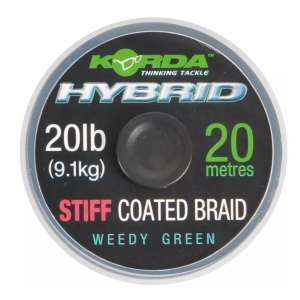 Korda Návazcová šňůrka Hybrid Stiff Weed Green 20lb 15m