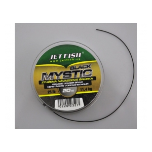 Jet Fish Ztužená návazcová šňůra Black Mystic 20m 25lb
