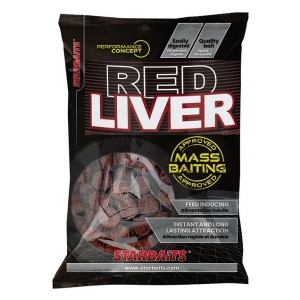 STARBAITS Mass Baiting Boilies Red Liver 3kg 24mm