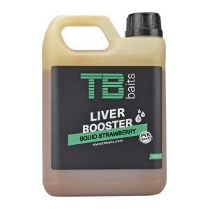 TB BAITS Liver Booster Squid Strawberry - 1000 ml