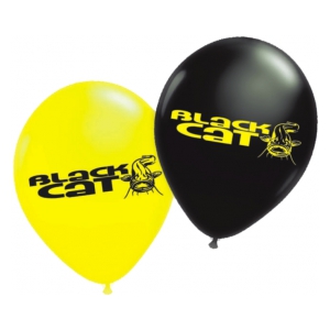 Black Cat Balloons  - 5x black/5x yellow