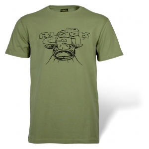 Black Cat Tričko Military Shirt zelené XXL