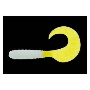 Relax Gumová nástraha Twister Standard 6 cm 1 ks White yellow tail