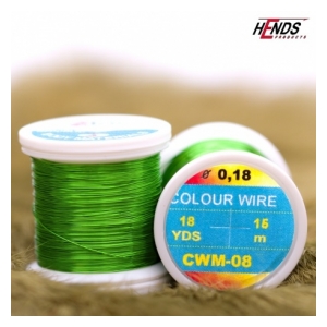 Hends Colour wire 0,18mm - zelená