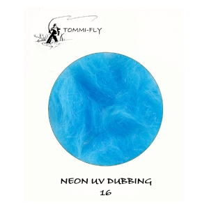 Tommi Fly Neon UV dubbing - Kingfisher blue