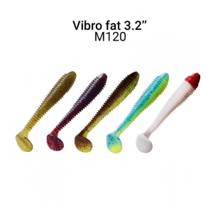 Crazy Fish Vibro Fat 8cm barva M120 Mix 5ks