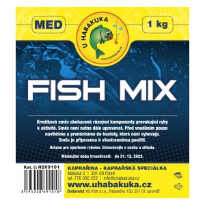 U Habakuka Krmítková směs Fish Mix - 1kg - Med